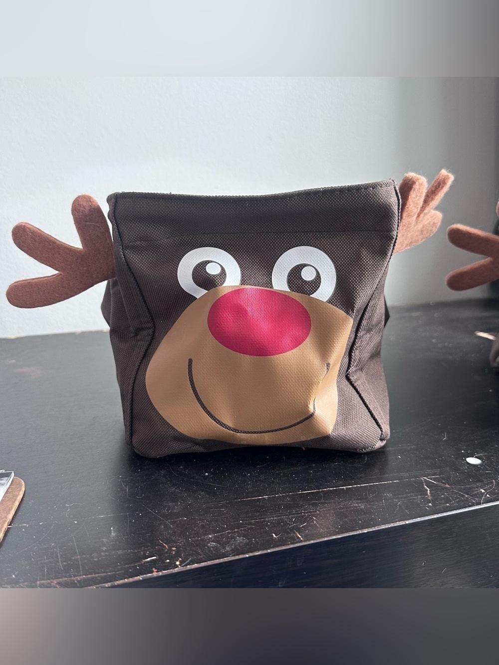 Thirty-One Reindeer Storage Bin Organizer Holiday Christmas‎ Car Caddy Cute